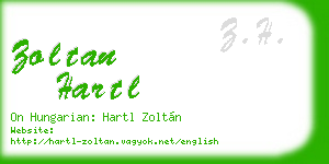 zoltan hartl business card