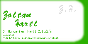 zoltan hartl business card